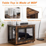 ZUN Dog Crate Furniture, Large Dog Kennel, 38"Wooden Pet Furniture with Pull-Out Tray, Home and Indoor W1212120268