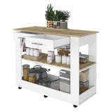 Brooklyn 46 Kitchen Island, Two Shelves, Two Drawers B128P148886
