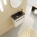 ZUN 20'' Floating Wall-Mounted Bathroom Vanity with Resin Sink & Soft-Close Cabinet Door 35739830