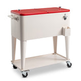 80QT 87.5*38.5*91cm Rectangular Plastic Box Iron Leg Tube Freezer Insulation 89582455