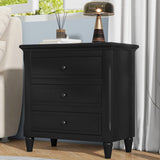 ZUN 3-Drawer Nightstand Storage Wood Cabinet 37365217