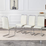 Luxury - style Dining Chairs. Comfort & Stability in One.The combination of white grainy-like W1151P324773