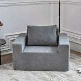 Sofa in a box Foam Sofa Couch with Pillow, Bean Bag Chairs for Adults Stuffed High-Density Foam, W2733P206005