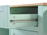 Kitchen Cart with Rubber wood Drop-Leaf Countertop ,Cabinet door internal storage racks,Kitchen 88352864