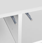 ZUN Large Spaces Shoe Cabinet High Glossy White Color with Led Light have moveable Shelves W2139P143415