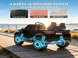12V Kids Electric Car with Parent Remote Soft Start Suspension Black 05799194