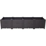 Deep Raised Garden Bed Plastic Planter Boxes for Vegetables Flowers Herbs and W465P187497