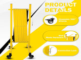 Metal Expandable Barricade, 11 Feet Retractable Fence Outdoor, Mobile Safety Barrier Gate, Easily 36255972