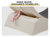 80*34*86CM, Off-white PP track connector assembly, circular design with gray carpet 1 cat teaser 72015695