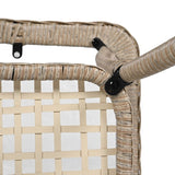 3-piece Outdoor Chair&Table Set Chat Set 2-person Rattan Seating Group with Two Swivel Chairs and a N719P234190N