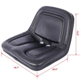 Deluxe Mower Tractor Seat Compatible with John Deere, Kubota, Allis-Chalmers, Bobcat, Case-IH, Ford W46577683