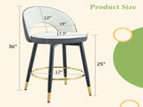360 &deg rotatable bar.Modern White and Dark Gray Spliced Color PU comfortable upholstered bar W1151P268924