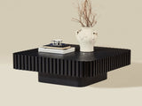 31.5 Inch Modern Handcraft Drum Coffee Square Coffee for Living Room,Small Wooden Coffee W2582P360257