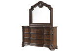 Traditional Style Mirror Made with Wood frame in Walnut B009P225187