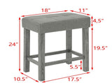 59 Inch Bar, Dining, Sofa with Power Outlet, 3 Upholstered Stools, 4 Piece Bar 81873014