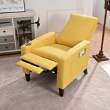 ZUN Recliner Chairs for Adults, Adjustable Recliner Sofa with Mobile Phone Holder & Cup Holder, Modern W680136982