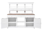 65.7'' H Tall Garden Potting Bench Table with Hutch,Patio Storage 12016712