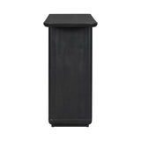 Mirod Elegant Minimalist Console Table with Curved Corners,Natural Wood Veneer,U-Base Design for N760P237958B