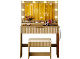 Oak-colored particleboard with a textured melamine veneer, 1 drawer with 3 compartments, dressing 94382314