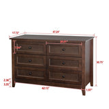 ZUN Solid Wood spray-painted drawer dresser bar,buffetware cabinet lockers buffet server console W679103294