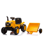 ZUN 12V Kids Ride on Tractor Electric Excavator Battery Powered Motorized Car for Kids Ages 3-6, with , W1811P154759