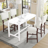 Mid Century Modern Bar Stools Set of 4, 40.4" Counter Stools Back, Linen Upholstered Barstools N752P269653K