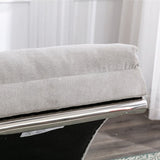 COOLMORE Linen Massage Chaise Lounge Indoor with Remote Control,Ergonomic Electric Massage Long W39539625