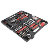 ZUN 148pcs Iron Household Tool Set Red 08695817