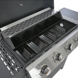 Propane Gas Grill 4 Burner Barbecue Grill, Stainless Steel 34,000 BTU Patio Garden Barbecue Grill W1650137967