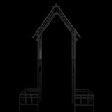 Metal Garden Arch with Adjustable Width W68.11''W94.29'' Climbing Plants Support Rose Arch Outdoor W1586P268890