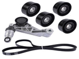 6Pcs Drive Belt Kit W/ Tensioner & Idler Pulleys For 2012-2018 Jeep Wrangler JK 3.6L 04627038AA 27502651