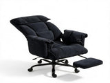 High Back Reclining Office Chair with Footrest, High Resilience Foam Seat, Rolling Wheels Desk Chair 83806938