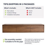 60" Bathroom Cabinet,Soft Close Drawer,Float Mounting Design W999P205628