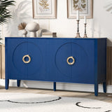 U_Style Sophisticated Fir Veneer Cabinet with Textured Finish,Suitable for Corridor, Entrance, N711P235226V