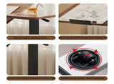 (UPGRADED) Overbed Bedside Desk, Mobile Rolling Laptop Stand Tilting Overbed Table with Wheels, W2641P368242