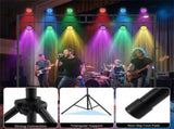 4.68.7 Ft Foldable Tripod Stage Light Stand 10-Height Adjustable Metal Truss for DJ Wedding Concert 44087859