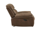 Plush Comfort Chair Brown Microfiber Upholstered Solid Wood Frame Living Room Furniture 1pc Glider B011P228560