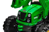 ZUN Kids Ride on Excavator, 12V Battery Powered Construction Vehicles for Kids, Front Loader with Horn, W1629P149050