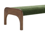 50.25 Inch Upholstered Long Bench, Modern Dining Bench with Soft Chenille Fabric &Rubber Wood Legs W2671P458751