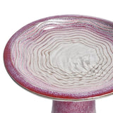 17'' Ceramic Bird Bath for Outside, Elegant Tall Outdoor Bird Bath, Lightweight Pedestal Glazed W3273P322556