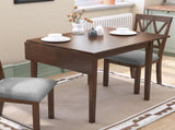 29"- 45" Extendable Dining Table for 4, Folding Kitchen Table with Rubberwood Legs, Space-Saving N752P216387D