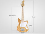 4 String 30in Short Scale Thin Body GB Electric Bass Guitar with Bag Strap 32465632