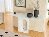 Length 47.24 Inch Entryway Table for Living Room,Narrow Console Table with Unique Loopback Design, W2582P360922