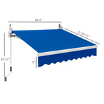 ZUN Patio Retractable Awning -AS （Prohibited by WalMart） 21856172