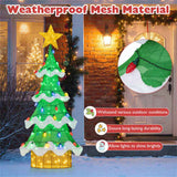 5.2ft Lighted Christmas Tree - 34 Strawberry Bulbs Star Topper, IP44 Waterproof, GreenYellow 20931116