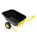 ZUN Two-wheeled barrow, garden cart, 10-inch pneumatic wheels 93682304