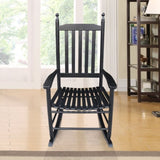 wooden porch rocker chair BLACK, without mat W49520606