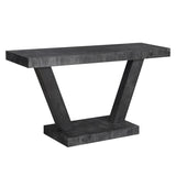 60 Inches Vintage Distressed Wood Entryway Bench with 2-Tier Solid Wood Veneer Storage Cabinet, W1445P287873