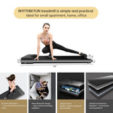 ZUN Under Desk Treadmill, 2 in 1 Pad Treadmill for Home, Portable Treadmill with Width Belt, T2856P198350