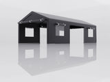 10x20ft gazebo party tent heavy duty canopy carport outdoor portable garage grey 65721840